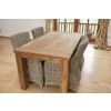 1.6m Reclaimed Teak Taplock Dining Table with 4 Donna Chairs - 1